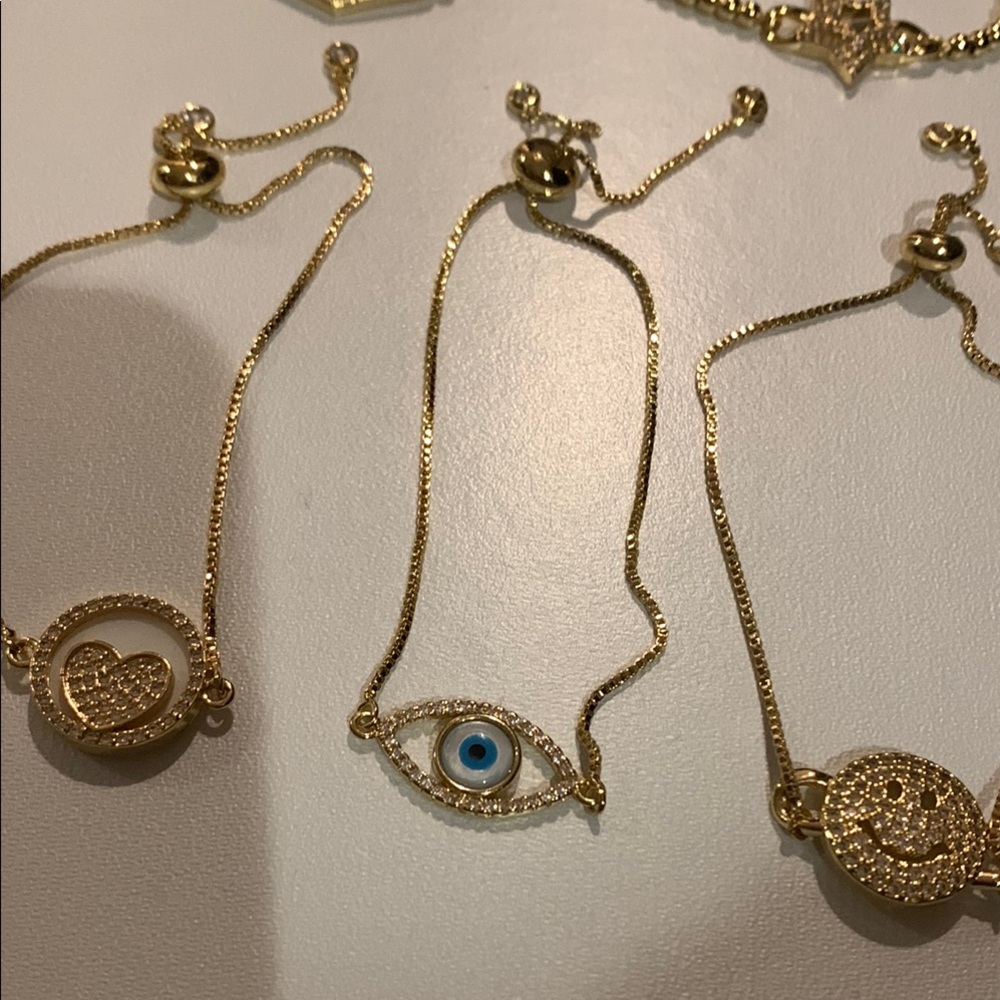 Assorted Adjustable Gold Bracelets - Picture 2 of 4